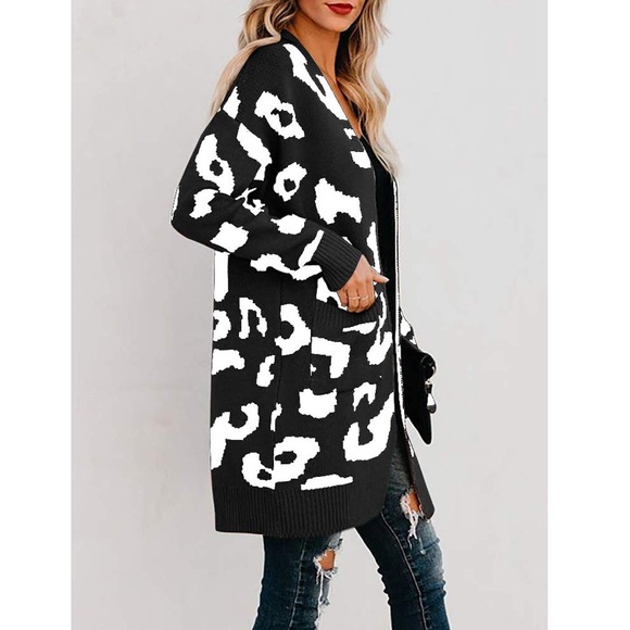 ‘LIZZIE’ Animal Print Cardigan - Picture 2 of 5